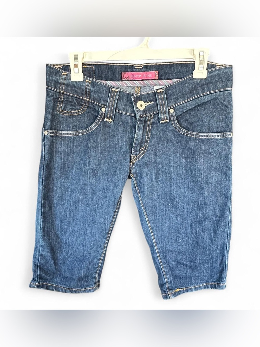 Levi's Women's Blue Denim Capri Shorts